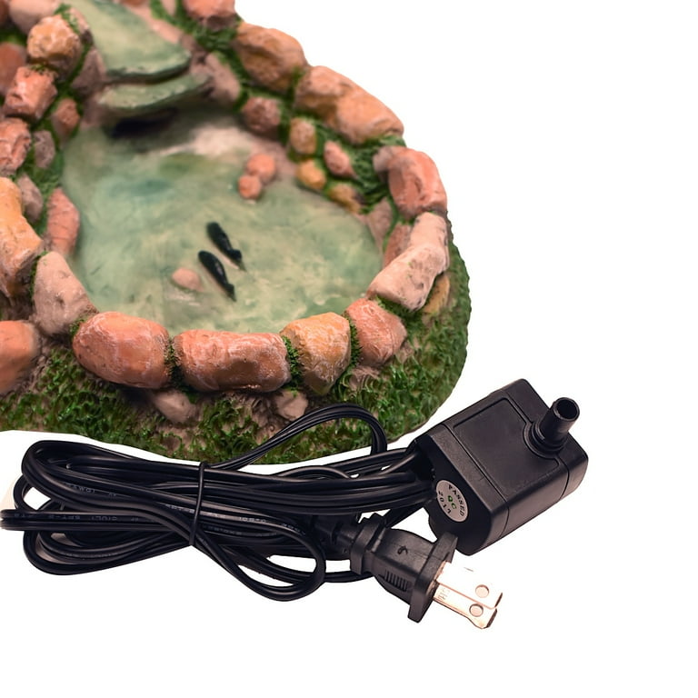 Rock Water Fountain Fairy Garden Waterfall Stone Pond Accessory Outdoor Decor Rock Water Fountain Fairy Garden Waterfall Stone Pond Accessory Outdoor Decor