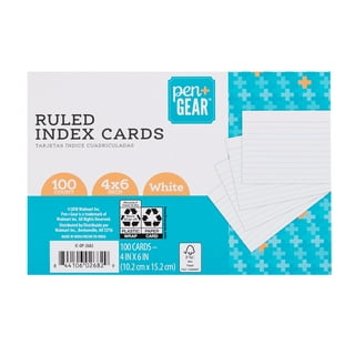 Home Advantage Set of 50 Blank Plain White 4x6 Index Cards and 50 Ruled  White 4x6 Index Cards, File Note Cards