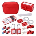 thumbnail image 1 of Electrical Circuit Breaker Lockout Tagout Kit,Safty Padlock Set Plug Lock Out Tag Station Hasps for Industry, Automobile, 1 of 8