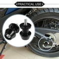 thumbnail image 2 of 1 Pair Motorbike Swingarm Spools 6mm CNC Swing Arm Spools Sliders Stand Black, 2 of 7