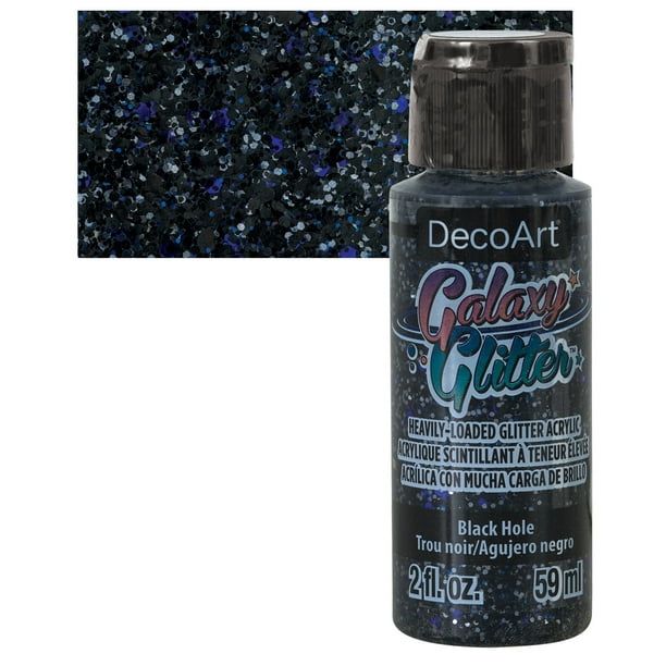 Decoart Galaxy Glitter Paint Black Hole 2 Oz