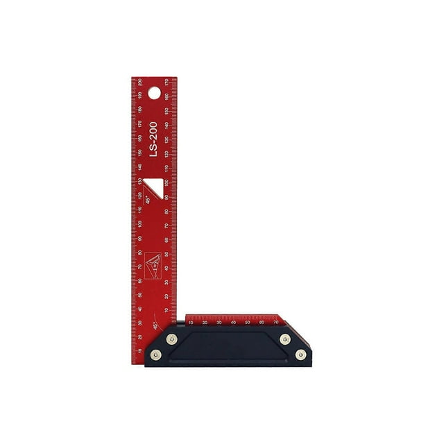 Professional Rust Resistant Wide Base Woodworking L Square for Accurate Measurements in Construction and Home Renovation 150mm