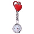 thumbnail image 1 of SHISUYAN Heart Shaped Watch Waterproof Pocket Watch Fashion Creative Hanging Watch for Decor Use (Red), 1 of 8