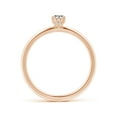 thumbnail image 2 of ANGARA Natural Oval Diamond Solitaire Engagement Ring in 14K Rose Gold for Women (Size-6x4mm| Color-K| Clarity-I3) | April Birthstone, Anniversary, Jewelry Gift for Women | Natural Diamond Ring, 2 of 8