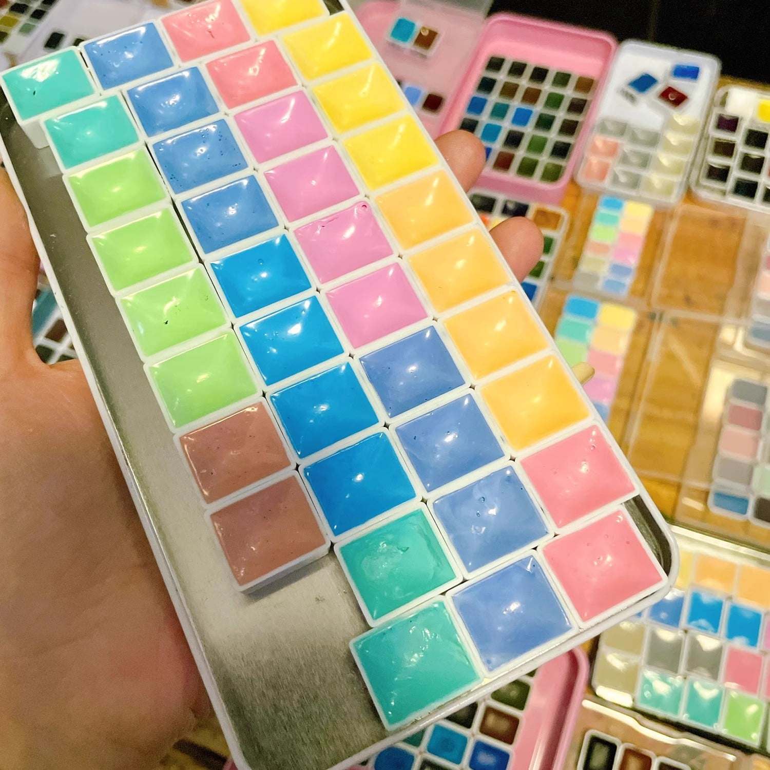 Schmincke Academy Watercolor Paint 12 Colors 2ml Opaque Watercolor Student Beginner Painting Nail Art