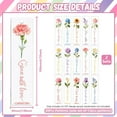 thumbnail image 2 of 30 unidades de marcadores UV DTF con pegatinas de transferencia, diseño de flores simples para mujeres y hombres, resistentes al agua (no se incluyen marcadores en blanco)., 2 of 9