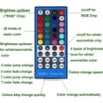 thumbnail image 5 of Color Changing Christmas Xmas Decor Under Cabinet LED Lighting IR Remote Control Multi Color Puck Lights for Kitchen Shelf Counter Furniture Holiday Lighting 6 Lights 18W RGBW RGB + White, 5 of 7