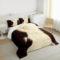 thumbnail image 3 of Castle Fairy 3-Piece Full Cow Print Bedding Comforter Set, 3 of 8