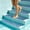 Black, variant on 5Pack Outdoor Anti Slip Stair Treads ,6" X 32" Waterproof Rubber Grip Tape for Outdoor Stairs, Pool, Garden and Deck, Barefoot-Friendly Non Slip Step Strips,Blue