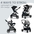 thumbnail image 2 of Britax Willow Brook S+ Baby Travel System, Infant Car Seat and Stroller Combo with Alpine Base, ClickTight Technology, SafeWash Insert and Cover, 1 Count, Graphite Onyx, 2 of 5