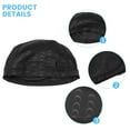 thumbnail image 3 of Bonnet de Natation en Tissu Protection des Oreilles pour Femmes Hommes Noir, 3 of 9