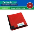 thumbnail image 3 of Coolaroo On the Go Elevated Pet Bed Replacement Cover, Medium, Red, 3 of 5