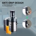thumbnail image 4 of Juicer Machine,Fruit Juicer Machine with Larger 3" Big Mouth Feed Chute,Juicer Machines Vegetable and Fruit,Stainless Steel,BPA-free (Silver+Black), 4 of 10
