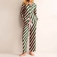thumbnail image 3 of Bosfbaoi Pajamas Women's Long Sleeve Sleepwear Soft Button Down Loungewear Pjs Lounge Set Nightwear S-L, 3 of 7