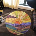 Rat Area Rug Mountain16 Round Area Rug, 24 Inch, Washable Non-Slip Floor Mat ...