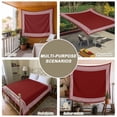 thumbnail image 6 of Red Geometric Large Tapestry for Bedroom Wall Hanging Tapestry, Country Farm Traditional Chinese Tile Ceiling Backdrop Tapestries Poster Blanket Wall Decor for Teens Room Living Room Dorm 86" x 104", 6 of 8