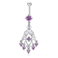 thumbnail image 1 of VONKY Persian Style Navel Belly Button Rings Geometric Umbilical Nail Studs Body Piercing Buckle Jewelry, 1 of 7