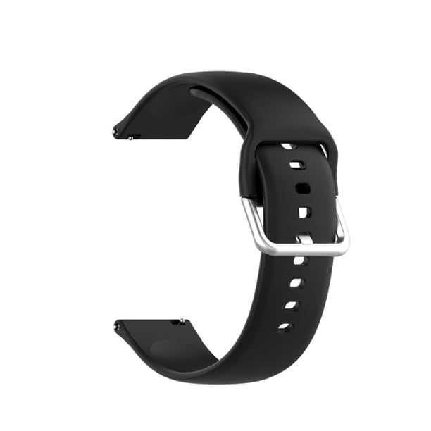 Correas de reloj Correas de reloj de silicona suave de liberación rápida Hebilla plateada