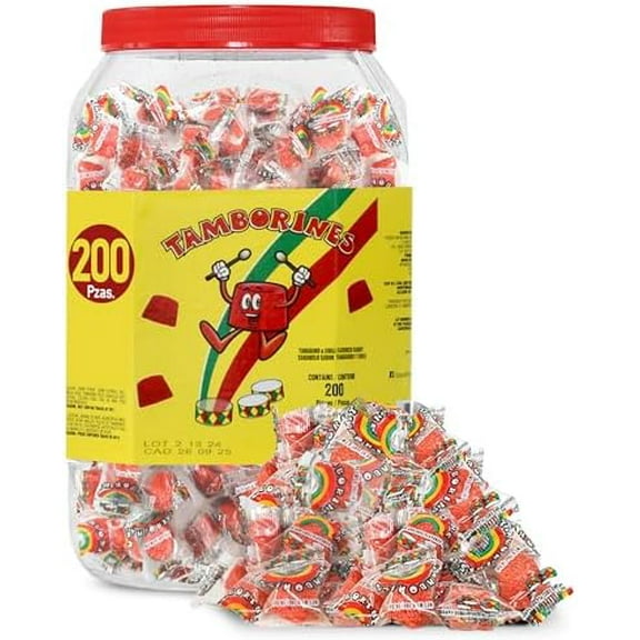 TamborinesTamarind and Chili Flavor Candy 200Pcs