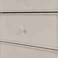 thumbnail image 6 of Rustic Modern 6 Drawers Dresser, Solid Wood Chest of Drawers with Retro Design, Storage Cabinet with Wood U-Legs, Accent Cabinet Chest Organizer, for Living Room Hallway Entryway, Antique White, 6 of 7