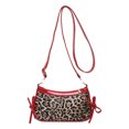 thumbnail image 1 of Bolso Hombro Mujeres Y2K Bow Leopardo Impresión Averstal Bag Landy () Rojo, 1 of 9