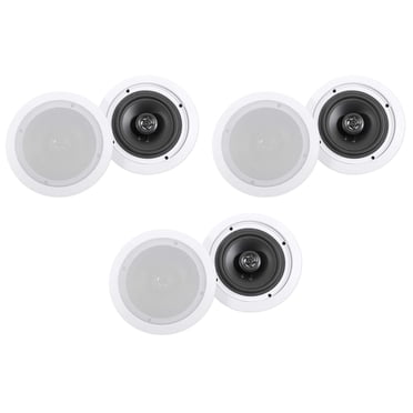(6) Rockville HC655-16 6.5" 500 Watt In-Ceiling Home Theater Speakers 16 Ohm
