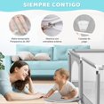 thumbnail image 4 of LOKOOY Corral Para Beb&eacute;s,Corral de Juegos Para Bebe Con 20 Pelotas Oce&aacute;nicas y Aros de Baloncesto,Corral Bebe Con Malla Suave,Segura y Transpirable, 126 * 126 * 66 cm, Gris, 4 of 6