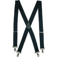 thumbnail image 1 of CTM®  Elastic Solid Color X-Back Suspender with Swivel Hook Ends (Men's), 1 of 1