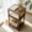 Rustic Walnut, variant on Wooden Side Table, Small End Table with Storage Shelf, Modern Bedside Coffee Table Night Stand for Living Room, Bedroom, Office and Small Spaces oak Black Rustic Brown (Rustic Walnut)