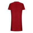 thumbnail image 4 of Womens Short Sleeve Mini T-Shirt Dress Workout Sport Tennis Athletic Dress With 2 Pockets, 4 of 4