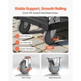 thumbnail image 3 of Foldable Push Cart Dolly 1000 lbs Capacity Folding Platform Truck with Swivel Wheels Moving Hand Truck Flatbed Cart Space Saving Push Handle Easy Storage 35.2 x 23.4 x 33.5 in, 3 of 12