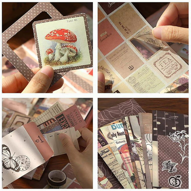 Vintage Women Junk Journal Kit with Ephemera: Vintage Themed Collection  One-Sided Decorative Paper of Authentic Ephemera for Junk Journals