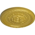 thumbnail image 3 of Ekena Millwork 11 1/2"OD x 1"P Palmetto Ceiling Medallion, Hand-Painted Rich Gold, 3 of 7