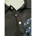 thumbnail image 4 of DCDany Men's 4th of July Flag Golf Polo Shirts Short Sleeve Tactical Collared Shirt Men Outdoor Moisture Wicking Shirts Black 3XL, 4 of 6