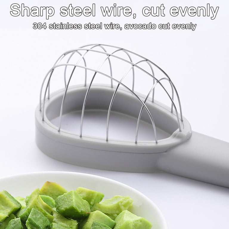 Avocado Cutter Tool - Stainless Steel Avocado Slicer & Cuber For Guacamole & Salads