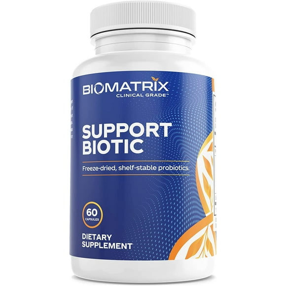 Premium Probiotic for Men and Women, No Refrigeration Required – Saccharomyces, Lactobacillus, Bifidobacterium Strains – Daily Digestive Supplement | Support Biotic (60 Capsules)