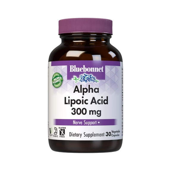 Bluebonnet Nutrition Alpha Lipoic Acid 300mg, Nerve Support*, 30 Count