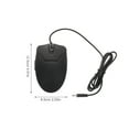 thumbnail image 2 of OUNONA Wired Computer Mouse In Black With Ergonomic Design For Comfort 1Pack, 2 of 8