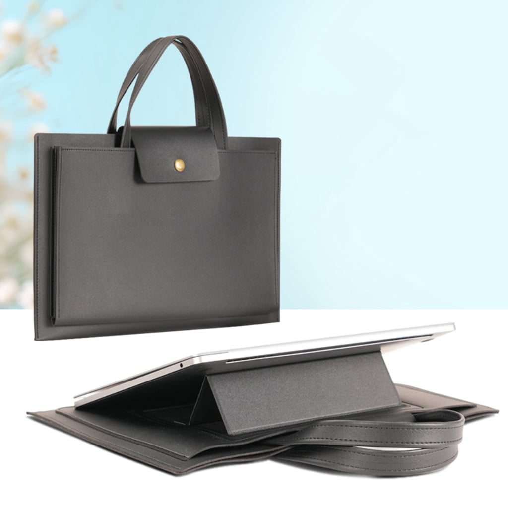 Lightweight Laptop Briefcases Featuring Builts In Adjustable Stand And Soft Velvets Interior For Device Protections