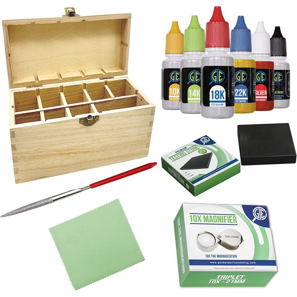 Precious Metal Jewelry Testing Kit Gold Silver Platinum Test Acids