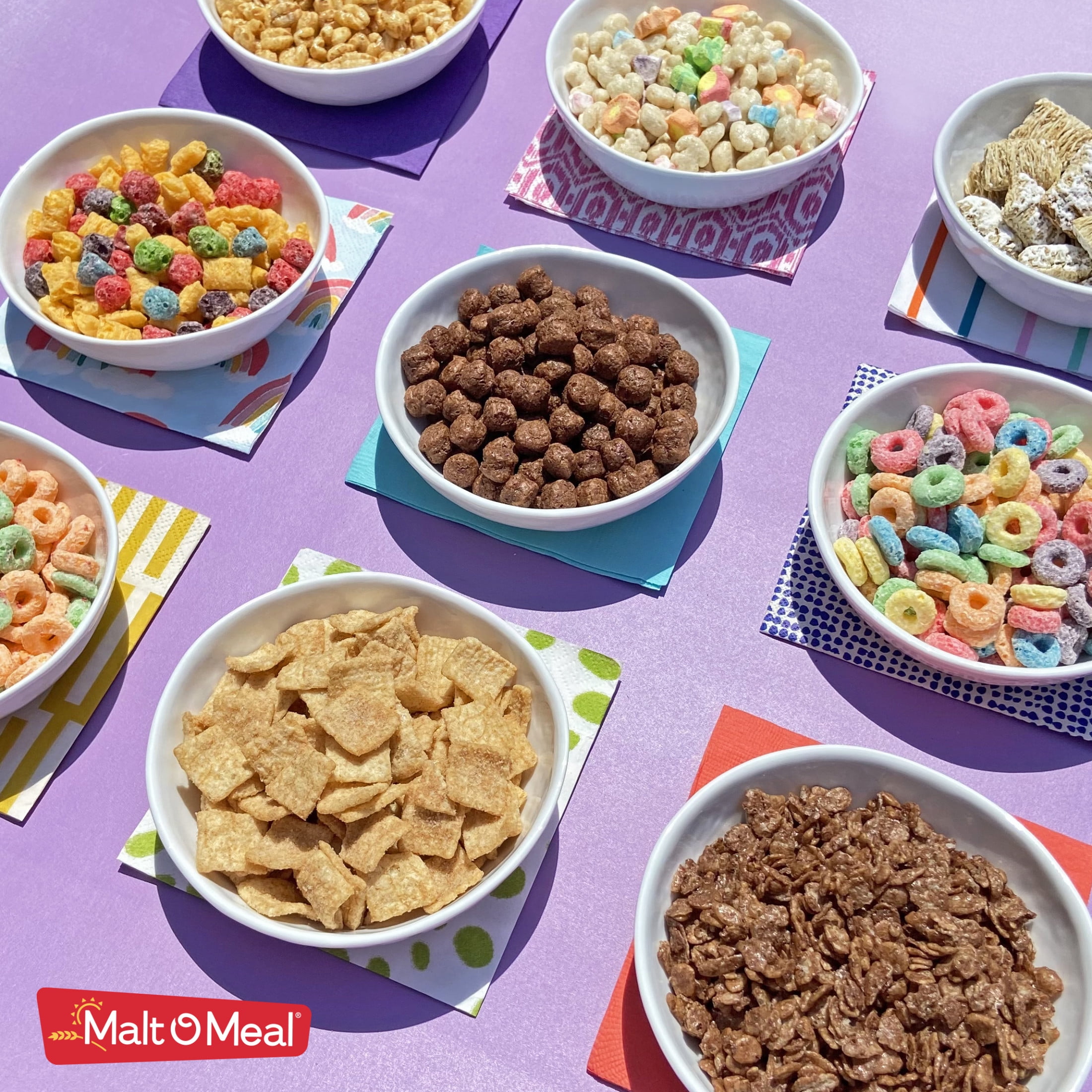 (6 pack) Malt-O-Meal Crispy Rice Gluten Free Breakfast Cereal, Bulk Family Size, 36 oz Bag