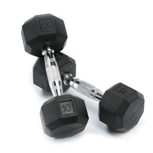 SPRI Dumbbells Deluxe Rubber Coated Hand Weights AllPurpose Color