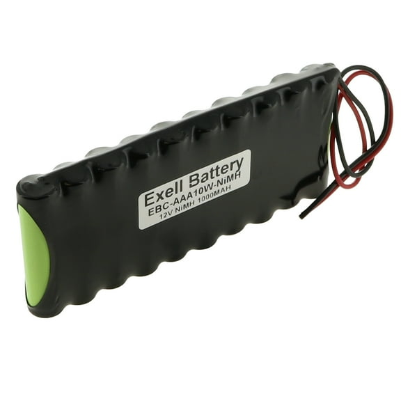 Exell 12V 1000mAh NiMH Battery Pack w/ 20AWG Open End Wire Leads