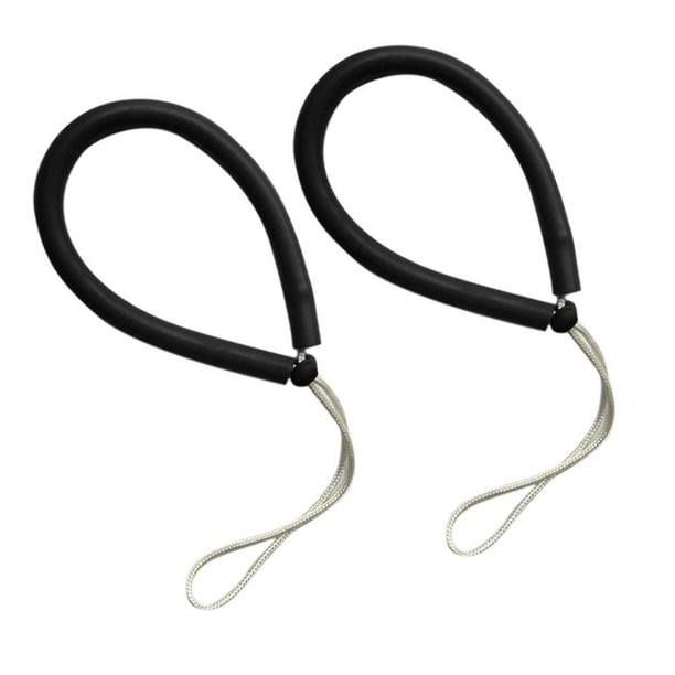 Juego de 2 correas de mano ajustables para buceo, para cámaras digitales y chalecos hidrostáticos. Negro
