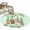 Sage Green, variant on Sage Green Eucalyptus Leaves Round Area Rug 3Ft Washable Small Circle Rugs for Kitchen Entryway, Summer Botanical Animals Watercolor Non-Slip Carpet Floor Mats Indoor Outdoor Carpet Runner Home Decor