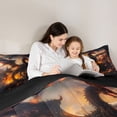 thumbnail image 5 of jejeloiu Western Fantasy Theme Queen Comforter Set,Magic Animal Dragon Bedding Comforter Set For Boys Reversible 3pcs, 5 of 8