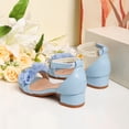 thumbnail image 6 of Girls Sandals Pearl Decoration Toe Loop Heel Design Elegant Party Footwear Stylish Kids Sandals For Girls Formal Occasions ,9.5-10 Years, 6 of 9