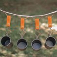 thumbnail image 1 of Peggybuy Hanging Rack Multifunctional Cookware Tableware Bag Hook S Shaped Fixed Storage Buckle PU Leather for Camping Tent Travel, 1 of 7