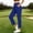 Blue women high waisted pants with pockets a1, variant on Cagogo Women Straight High Waisted Pants with Pockets Solid Casual Ankle Trousers Regular Fit Flowy Lounge Pants for Summer Beach Work, Pink S