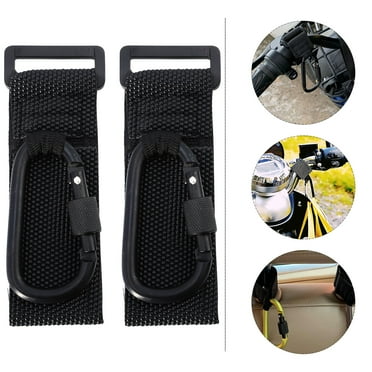 LEORX stroller hooks heavy duty Nursery Bag Hanger Black for Shoppers Daily Use 2Pcs